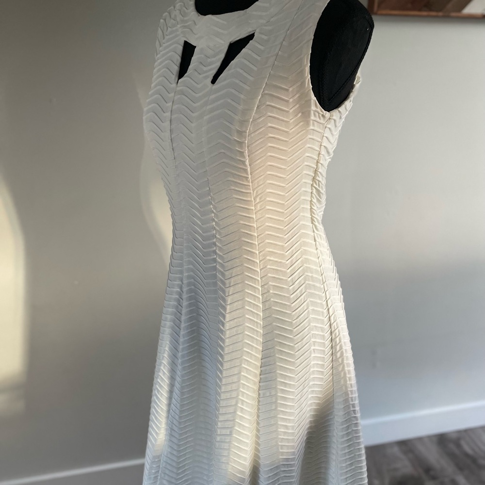 White Midi Dress with Cut Outs - Picture 7 of 7